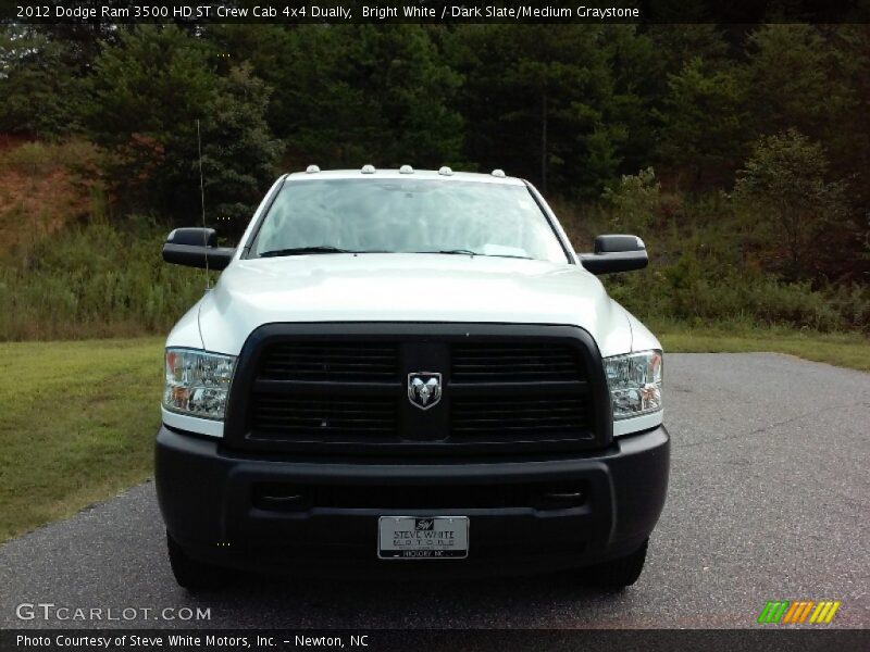 Bright White / Dark Slate/Medium Graystone 2012 Dodge Ram 3500 HD ST Crew Cab 4x4 Dually