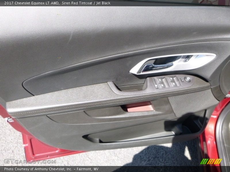 Siren Red Tintcoat / Jet Black 2017 Chevrolet Equinox LT AWD