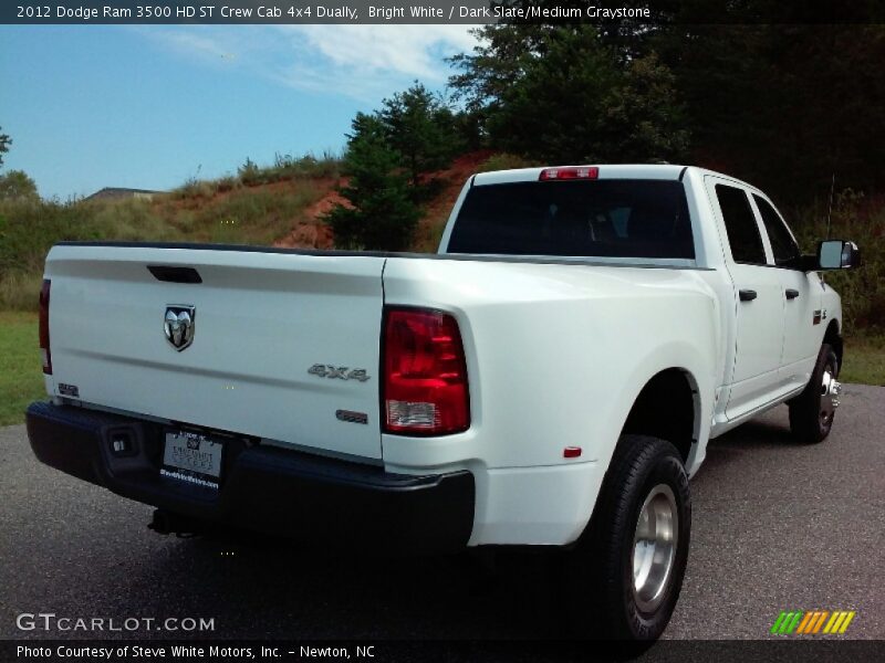 Bright White / Dark Slate/Medium Graystone 2012 Dodge Ram 3500 HD ST Crew Cab 4x4 Dually