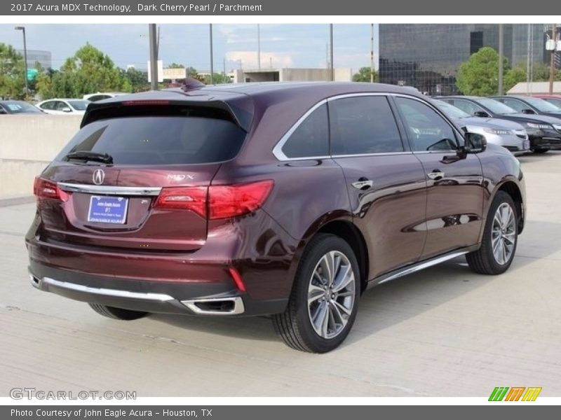 Dark Cherry Pearl / Parchment 2017 Acura MDX Technology