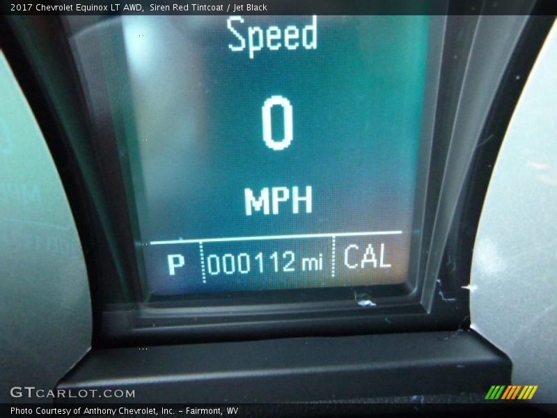 Siren Red Tintcoat / Jet Black 2017 Chevrolet Equinox LT AWD