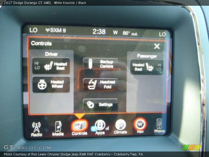 White Knuckle / Black 2017 Dodge Durango GT AWD