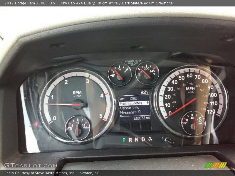 Bright White / Dark Slate/Medium Graystone 2012 Dodge Ram 3500 HD ST Crew Cab 4x4 Dually