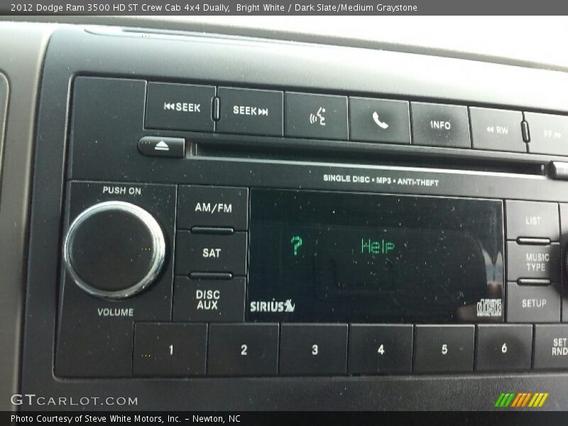 Bright White / Dark Slate/Medium Graystone 2012 Dodge Ram 3500 HD ST Crew Cab 4x4 Dually