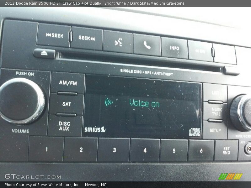 Bright White / Dark Slate/Medium Graystone 2012 Dodge Ram 3500 HD ST Crew Cab 4x4 Dually