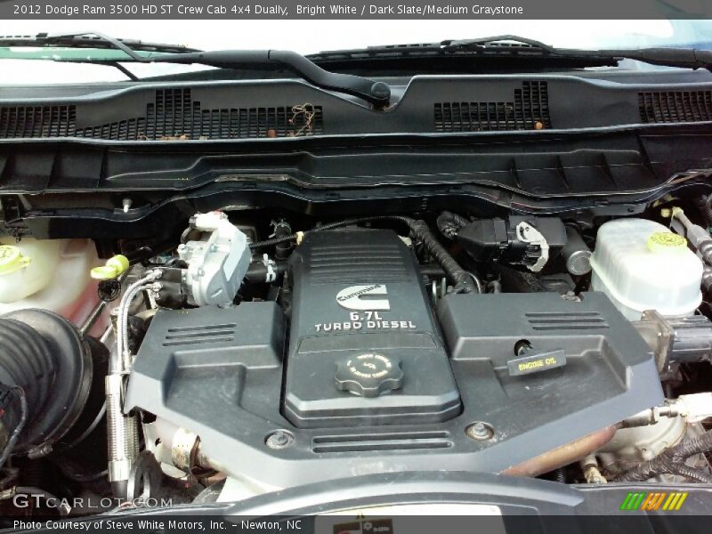 Bright White / Dark Slate/Medium Graystone 2012 Dodge Ram 3500 HD ST Crew Cab 4x4 Dually