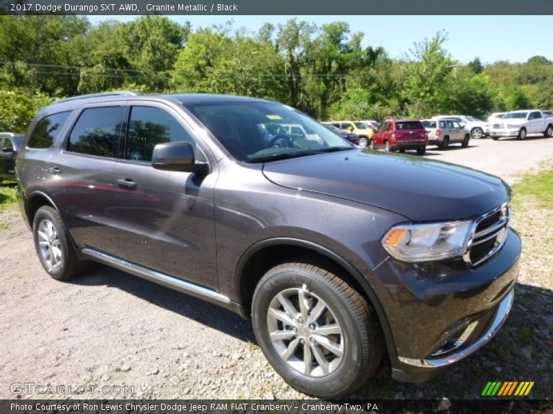 Granite Metallic / Black 2017 Dodge Durango SXT AWD