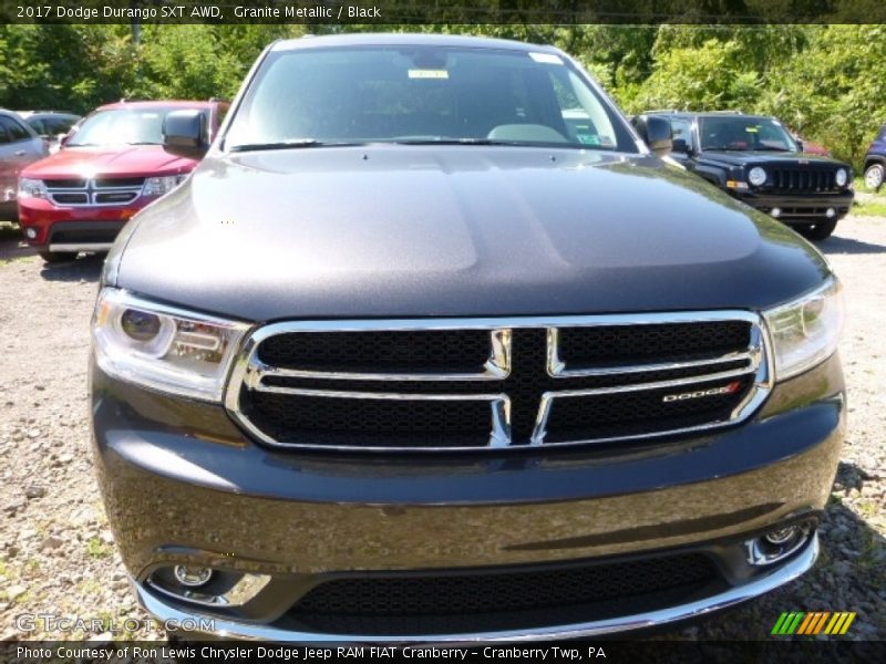 Granite Metallic / Black 2017 Dodge Durango SXT AWD