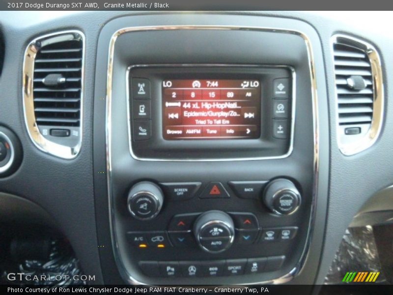 Granite Metallic / Black 2017 Dodge Durango SXT AWD