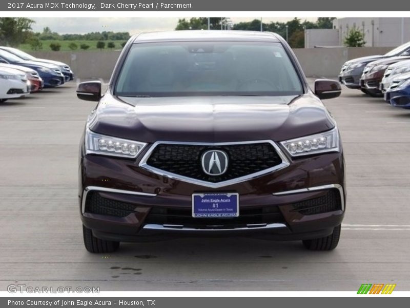 Dark Cherry Pearl / Parchment 2017 Acura MDX Technology