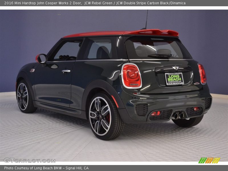JCW Rebel Green / JCW Double Stripe Carbon Black/Dinamica 2016 Mini Hardtop John Cooper Works 2 Door