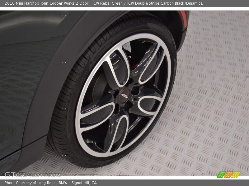 JCW Rebel Green / JCW Double Stripe Carbon Black/Dinamica 2016 Mini Hardtop John Cooper Works 2 Door
