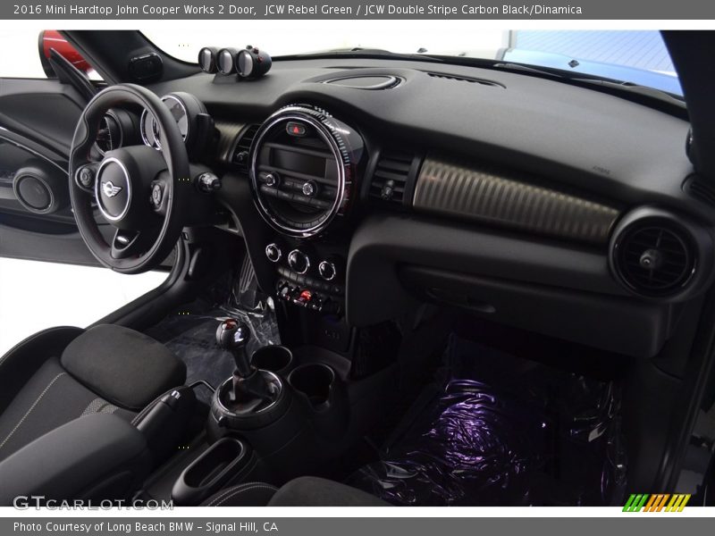 JCW Rebel Green / JCW Double Stripe Carbon Black/Dinamica 2016 Mini Hardtop John Cooper Works 2 Door