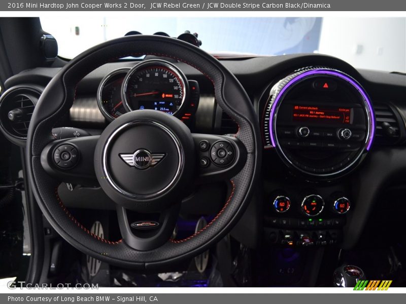 JCW Rebel Green / JCW Double Stripe Carbon Black/Dinamica 2016 Mini Hardtop John Cooper Works 2 Door