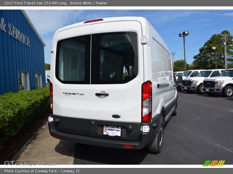 Oxford White / Pewter 2017 Ford Transit Van 250 MR Long