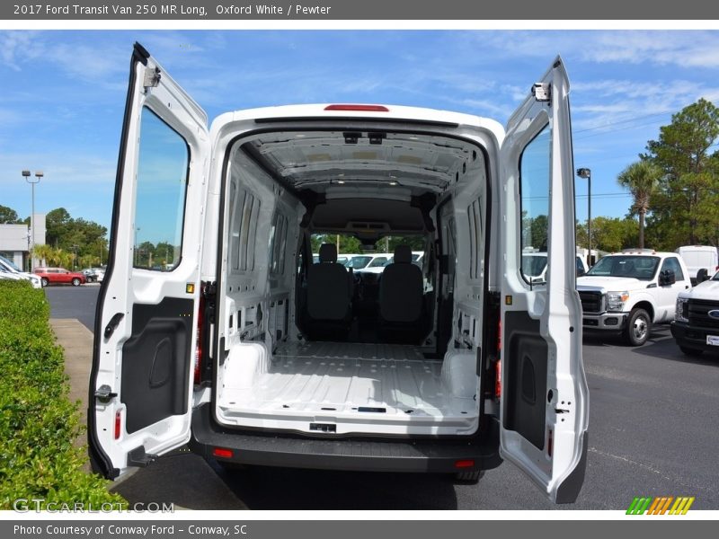 Oxford White / Pewter 2017 Ford Transit Van 250 MR Long