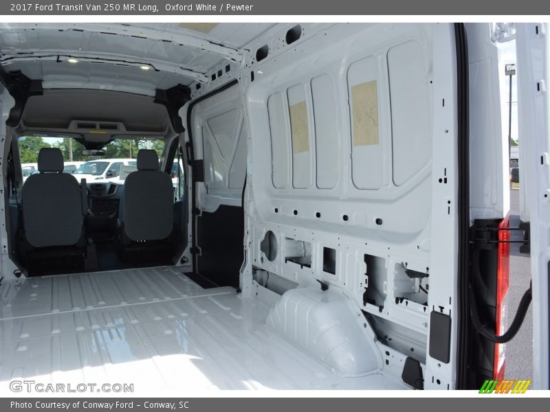 Oxford White / Pewter 2017 Ford Transit Van 250 MR Long
