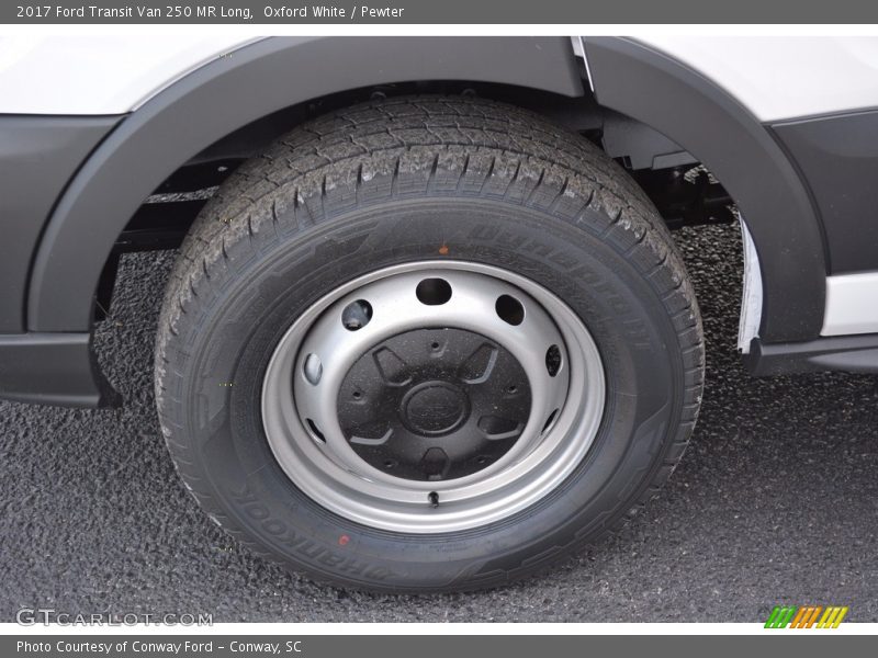 Oxford White / Pewter 2017 Ford Transit Van 250 MR Long
