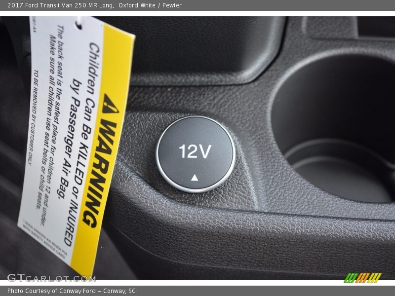 Oxford White / Pewter 2017 Ford Transit Van 250 MR Long