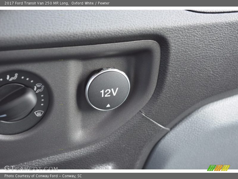 Oxford White / Pewter 2017 Ford Transit Van 250 MR Long