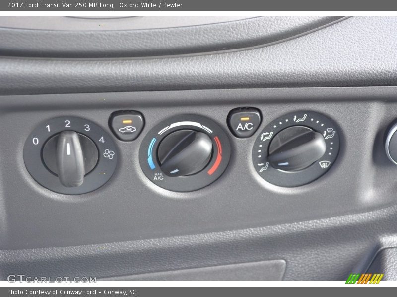 Controls of 2017 Transit Van 250 MR Long