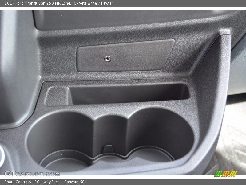 Oxford White / Pewter 2017 Ford Transit Van 250 MR Long