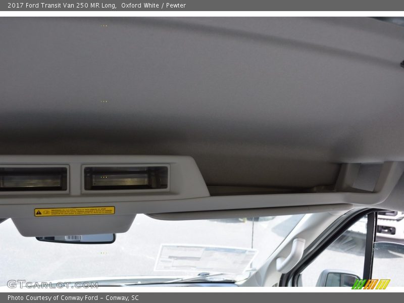 Oxford White / Pewter 2017 Ford Transit Van 250 MR Long