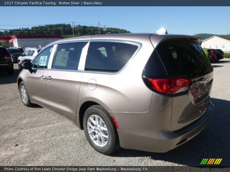 Molten Silver / Black/Alloy 2017 Chrysler Pacifica Touring
