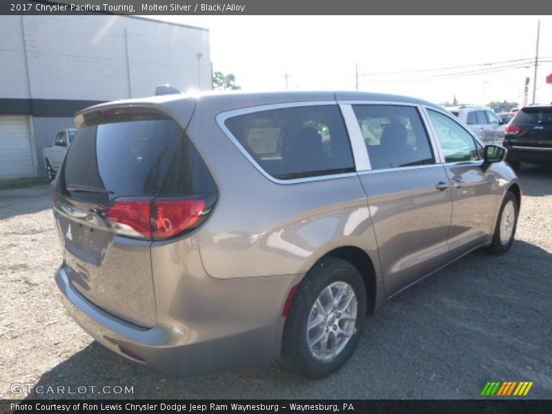 Molten Silver / Black/Alloy 2017 Chrysler Pacifica Touring