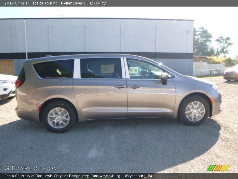 Molten Silver / Black/Alloy 2017 Chrysler Pacifica Touring