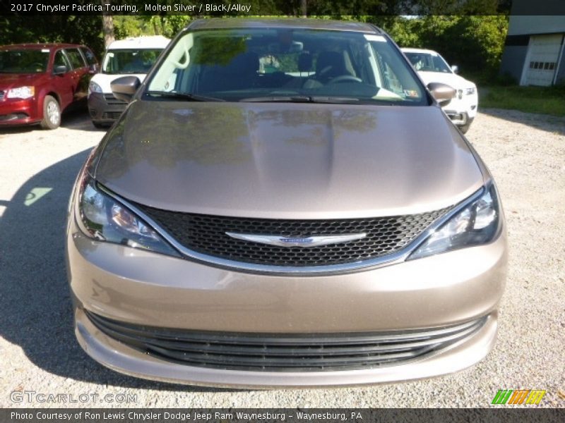 Molten Silver / Black/Alloy 2017 Chrysler Pacifica Touring