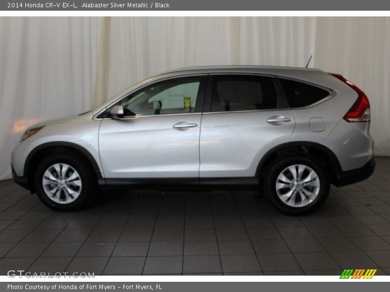 Alabaster Silver Metallic / Black 2014 Honda CR-V EX-L