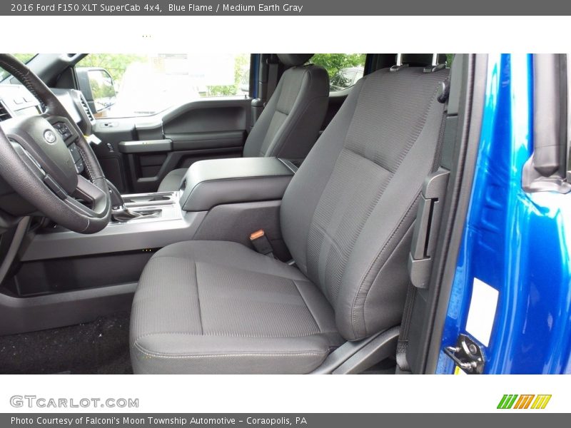 Blue Flame / Medium Earth Gray 2016 Ford F150 XLT SuperCab 4x4