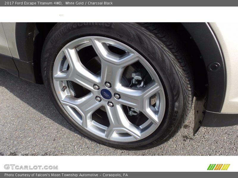 White Gold / Charcoal Black 2017 Ford Escape Titanium 4WD