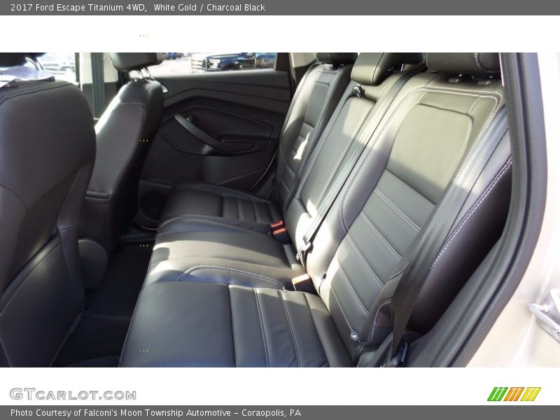 White Gold / Charcoal Black 2017 Ford Escape Titanium 4WD