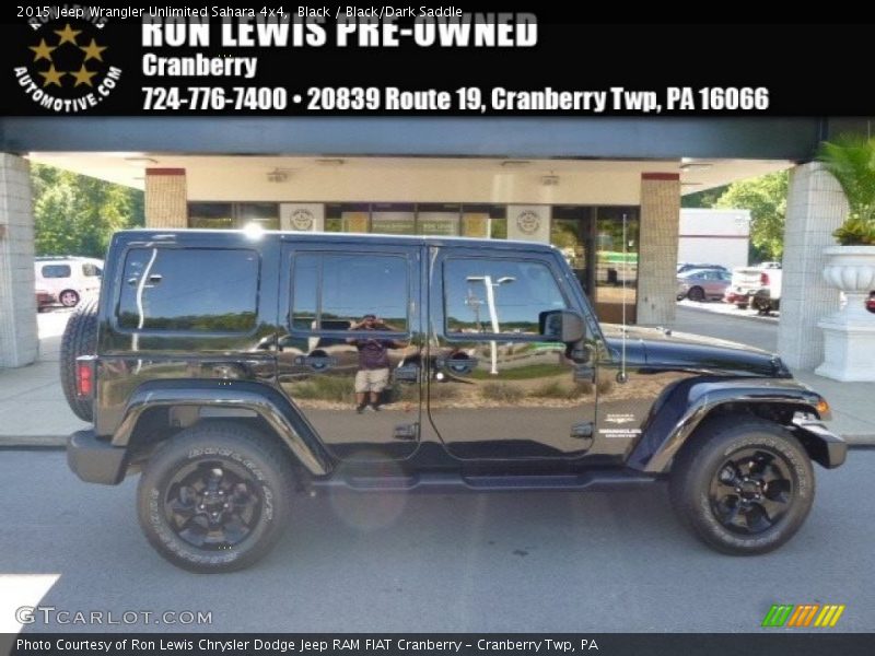 Black / Black/Dark Saddle 2015 Jeep Wrangler Unlimited Sahara 4x4
