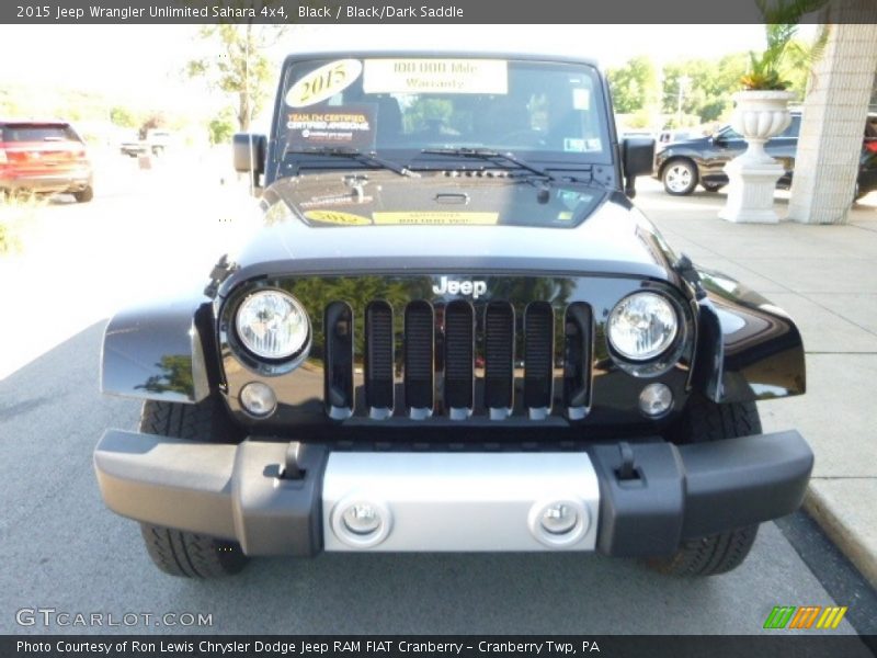 Black / Black/Dark Saddle 2015 Jeep Wrangler Unlimited Sahara 4x4