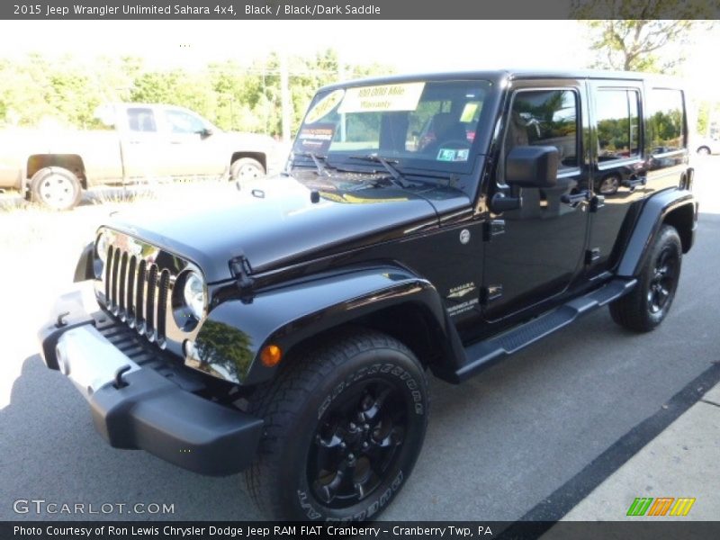 Black / Black/Dark Saddle 2015 Jeep Wrangler Unlimited Sahara 4x4