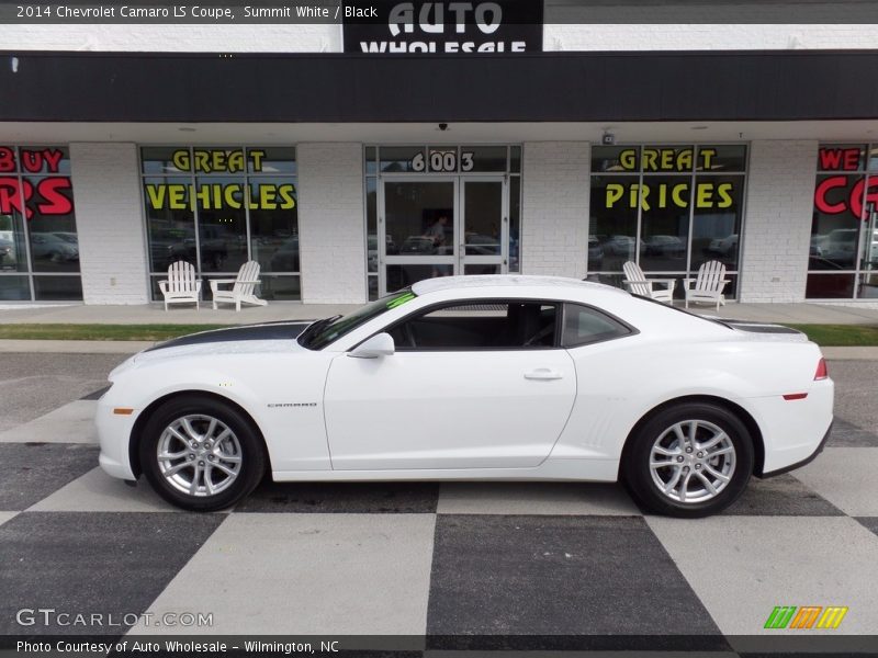 Summit White / Black 2014 Chevrolet Camaro LS Coupe
