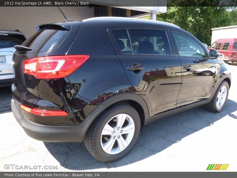 Black Cherry / Black 2012 Kia Sportage LX AWD