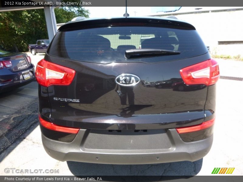 Black Cherry / Black 2012 Kia Sportage LX AWD