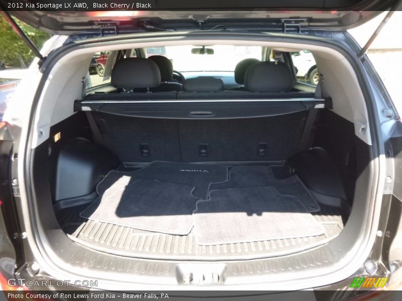 Black Cherry / Black 2012 Kia Sportage LX AWD