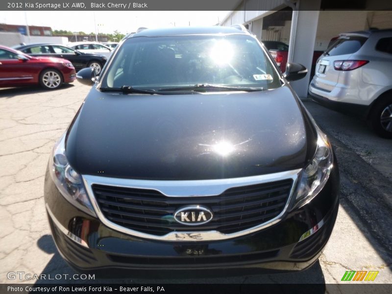 Black Cherry / Black 2012 Kia Sportage LX AWD