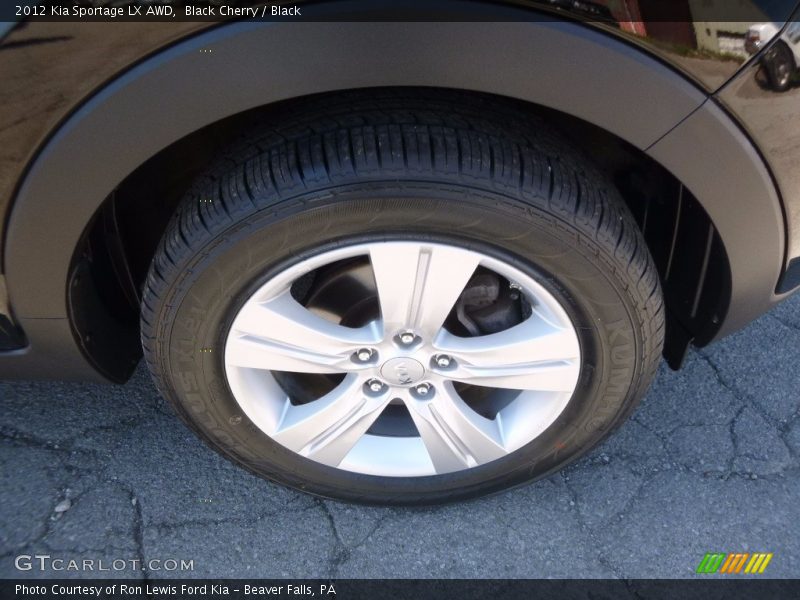 Black Cherry / Black 2012 Kia Sportage LX AWD