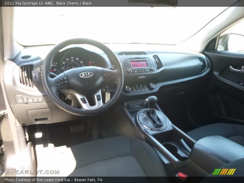 Black Cherry / Black 2012 Kia Sportage LX AWD
