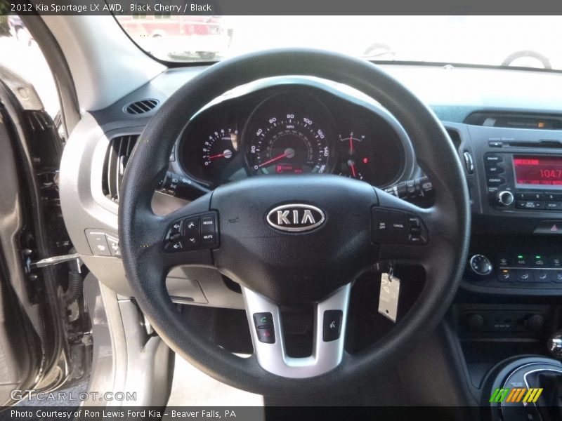 Black Cherry / Black 2012 Kia Sportage LX AWD