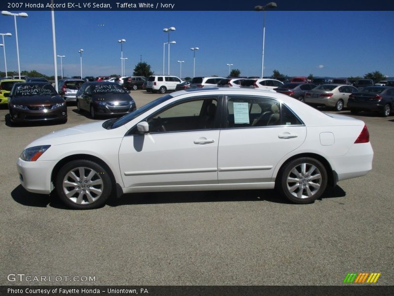 Taffeta White / Ivory 2007 Honda Accord EX-L V6 Sedan
