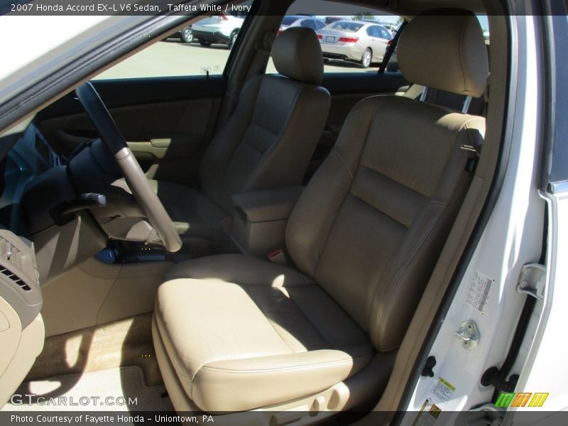 Taffeta White / Ivory 2007 Honda Accord EX-L V6 Sedan