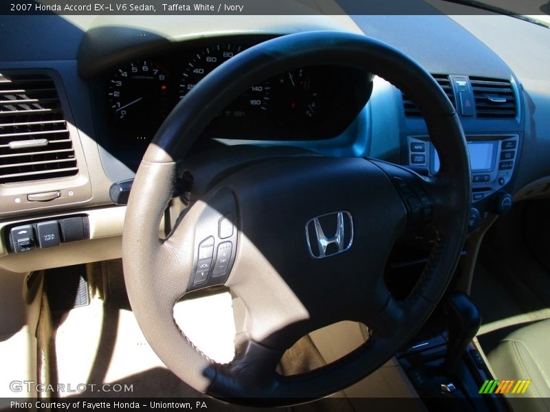 Taffeta White / Ivory 2007 Honda Accord EX-L V6 Sedan