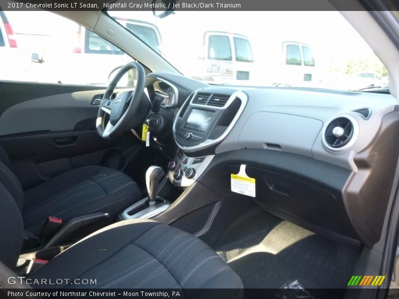 Nightfall Gray Metallic / Jet Black/Dark Titanium 2017 Chevrolet Sonic LT Sedan